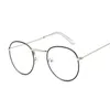 Vintage Round Gläser Rahmen Frauen Metall kleiner Kreis Form Brille klar optische Brille transparente Linsen -Spektakel Gafas 240423