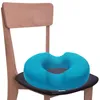 Kudde munkstol för vuxna äldre kontor långt sittande bärbar donut dyna zip täcker lättvikt minne skum