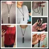 Ketten 2024 Ankunft weiblicher Anhänger Halskette Quasten Lang Winterpullover Kette Frauen Halsketten Großhandel Verkauf