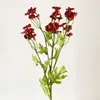 Dekorative Blumen 30 Kamillesimulation kleine Gänseblümchen künstliche Heimdekorationspfografie Requisiten