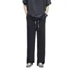 Pantaloni da uomo Trend di moda primaverile dritta semplice carico personalizzato in stile coreano 2024