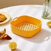 19 cm Air Fryers For Baking Tray Panier de poulet frit Mat Airfryer Silicone Pot Round Remplacement des accessoires