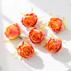 Dekorative Blumen 10pcs Seiden Tee Knospen gefälschte Rosen Kopf Hochzeitsgelenk Kränze Weihnachtsdekorationen diy home künstlich