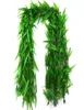 Dekorative Blumen Kränze 50 Stränge künstliche Rebe gefälschte Blätter Seiden Weiden Rattan Wicker Zweig für Jungle Party Supplies2437753