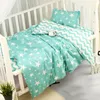 3 stks katoenen wieg beddengoed set voor boy girl cartoon baby beddengoedset inclusief kussensloop laken dekbedovertrek zonder te vullen 240429