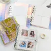 100/200 Taschen Laser Fotoalbum PVC Photocard Binder Card Halter Jelly Color Star Album für Mini Instax Name Card 3/5inch
