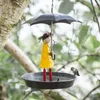 Otros suministros de pájaros bandeja de jardín Metal Patio de metal Accesorios para el hogar creativo Aves silvestres Feeding Girl Girl Chain Colging Chain Universal