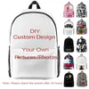 Sac à dos Personal Custom Oxford Tissu avec sacs de mode Vos photos Shopping personnalisé DIY
