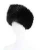 10 kolorów Women Faux Fur Headband Luksus Regulowany zima ciepłe czarne białe natury Dziewczęta Furmerowe Earmuff Hats For Women332W1687008