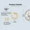Boucles d'oreilles Iogou Diamond Moisanite complet pour femmes 925 Bijoux de tendance unique en argent sterling 2024