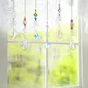Decorative Figurines Crystals Sun Catcher Hanging Ornament Crystal Pendants For Window Wall Tree Cars
