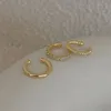 3PCSSet Clips Earring för kvinnor unisex minimalistiska modebroskhoppar örhängen uppsättningar öron manschett falsk piercing klipp på 240418