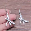 Dangle Earrings 1pair Simple Dragonfly In Couple Pendants Jewellery Making Supplies Cute Hook Size 18x19mm