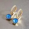 Boucles d'oreilles cerceaux Femme Hoops fait avec des cristaux d'Autriche pour les filles Bijoux de Noël Tendances de style coréen