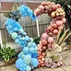 Partydekoration Babyparty Geburtstagsballon Herzform Schleife Blume Bogen PO Kabine Hintergrund Ständer Rahmen