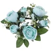 Fleurs décoratives table basse décor anneau couronne de couronne artificielle pour la fête de la fête de mariage.