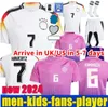 Koszulki piłkarskie 2024 Puchar Europy Hummels Kroos Gnabry Werner Draxler Reus Muller Gotze Men and Kids Kit Fan Fan Wersja piłka nożna koszulka mundur koszulki