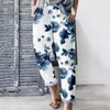 Frauenhose Frühling Blumen Sommer Streetwear Frauen Y2K Stylische übergroße Hosen Kleidung hohe Taille Pocketalon