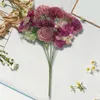 Dekorativa blommor Hållbara falska eleganta konstgjorda rosblommor Bukett för hemmakontorsbordet mittstycke realistiskt faux blommig bröllop