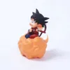 Actie speelgoedcijfers Anime Z Doll Action Figuur Super Saiyan Goku Zittend op de wolken Kawaii Model Gift Kids Hobby Toys Cake Ornament