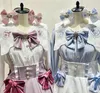 Frauenblusen 2024 Herbst Lolita süße süße Cartoon bestickte Hemd Sailor Kragen Bow Langarmbluse Tops Frauen Mädchen Blusas Mujer