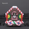 Großhandel Outdoor -Werbung aufblasbare Weihnachts -Süßigkeiten -Zug -Modell mit Cartoonbär für Weihnachtsdekoration