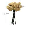 Flores decorativas 27 Cabeças Artificial Rose Peony Bridal Bouquet para festa em casa Tabel DIY decoração de casamento falso