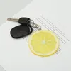 Nyckelringar simulerade stora citron chip nyckelkedja kreativ mode här