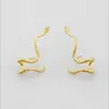 Designer Kendrascott Halsband för kvinnlig juveler Personlig ormformade örhängen med en gyllene konsistens