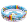 Rainbow Unicorn Baby Removable Swimming Pool Inflatable Pool forChildren Ring Swim Pool Game Water Pool for Summer Fun Ages 3 240417