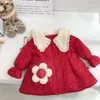 Jackets Fashion Girls Kids Velvet Dikke jas Kinderen Warm Winter Baby Princess Parkas Cardigan Outswear Casacos Coats ADK2224