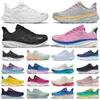 Bondi di alta qualità 8 2024 Sneakers da donna con scarpe da donna in esecuzione Hokas Sneakers Clifton 9 Men Blakc White Harbor Mens Donne Allenatori all'aperto Outdoors Runnners 36-45