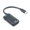 Adaptador compatible con HDMI Tipo C a HDMI USB 3.1 USB C Cable de convertidor femenino masculino a HDMI para la tableta de teléfonos Android