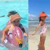 Caps Hats Kids Sun Visor Hat Wide Brim Summer UV Protection Beach Sport Cap For Children Girls Boys Packable Summer Beach Hats