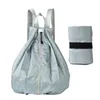 Skolväskor Travel Bag Casual Nylon Folding Rucksack Outdoor Portable ryggsäck Vattentät sportfällbar tjockare förtjockas