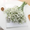 Fleurs décoratives fausse décoration de mariage de fleur gypsophile bouquet en plastique po accessoires Valentines présentent artificiel