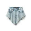 Short in denim chicever per donne tasche patchwork in vita alta plusvali sexy short short short pantaloni femminile estate 240425