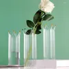 Vasi di fiore di vetro per il centrotavola di arredamento per matrimoni Rustic Terrarium Piante Ornamenti secchi Nordici