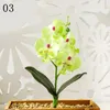 Fiori decorativi 1pc mini farfalla orchidea decorazione artificiale decorazione falsa falaenopsis simulazione fiore di nozze natale decorazioni per la casa