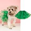 Robe de princesse pour chien Princesse Sparkly Polka Sequin décor Pipy Puppy Mesh Costumes de vacances d'été