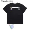 Designer T-shirt Mens Luxury Fashion Marque Vêtements Womens Loose Casual Short à manches Top Street Graffiti Diagonal Stripes Arrow Shirt Sports Shirt Couple Tshirt