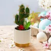 Decoratieve bloemen 1 stks kunstmatige plant plastic sappige cactus echeveria bloem nep planten ornament thuiskantoor decor cadeau op voorraad