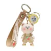 2024 Little Bear Doll Cute Couple Keychain Rabbit Car Key Pendant Doll Creative Bag Pendant Keychain