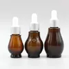 Lagerflaschen 100pcs/Los Großhandel 10 ml Bernstein leere Glas -Tropfenflasche Kleine Probe nachfüllbar für EAA -Öle