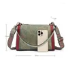 Evening Bags Fashion Leather Handbag Retro Contrast Shoulder Bag Personalized Snake-shaped Underarm Baotou Layer Zipper Pillow