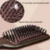 Natürliche Sandelholzluftkissenmassage Kamm Antistatik-Kopfhaut Schabt glatte Haarbürste geeignet für alle Haarstyling-Werkzeuge 240428
