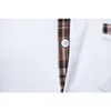Men's Casual Shirts Leisure Short Sleeved Office And Home Multi-purpose T-shirt Plaid Collar Button Up Shirt