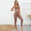 Seamless Yoga Set Training Clothes Women Sport Outfit Fitness Tracksuit Leggings und BH Outfits Sportswear Gym Anzug 240425