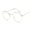 Vintage Round Gläser Rahmen Frauen Metall kleiner Kreis Form Brille klar optische Brille transparente Linsen -Spektakel Gafas 240423
