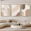 Modern Nordic Beige Orange Lines Posters Prints Minimalist Wall Painting Canvas Pictures Bedroom Living Room Art Decoration 240425